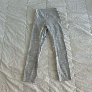 Size 2 Grey/White Lululemon Align Leggings